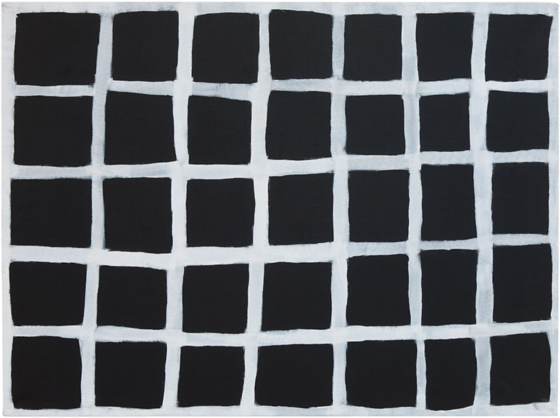 Karina Waschko, Abstrait 4, 2011, 97 x 130 cm, acrylique sur toile 