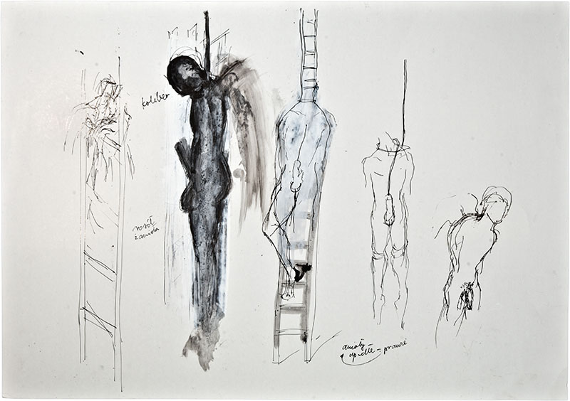 Karina Waschko, Anges 3, 2006, 71,9 x 50,6 cm, encre et acrylique sur carton