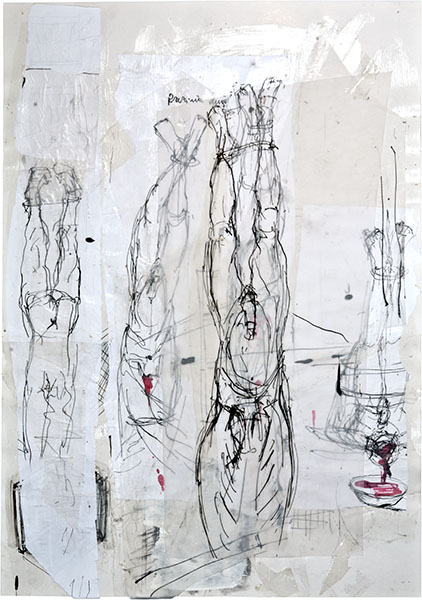 Karina Waschko, Anges 4, 2006, 50,8 x 72,1 cm, encre et acrylique sur carton