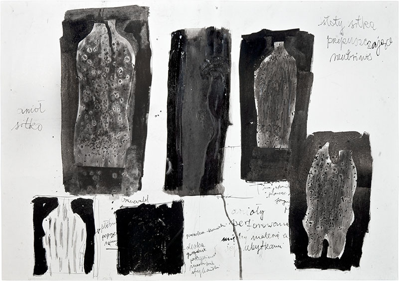 Karina Waschko, Anges 8, 2006, 50,6 x 72 cm, encre et acrylique sur carton
