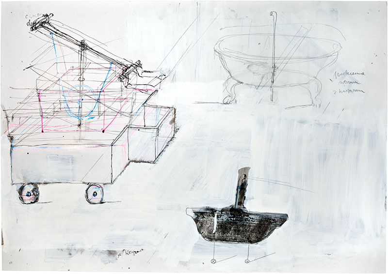 Karina Waschko, Autres dessins 2, 2006, 50,6 x 72 cm, encre et acrylique sur carton 