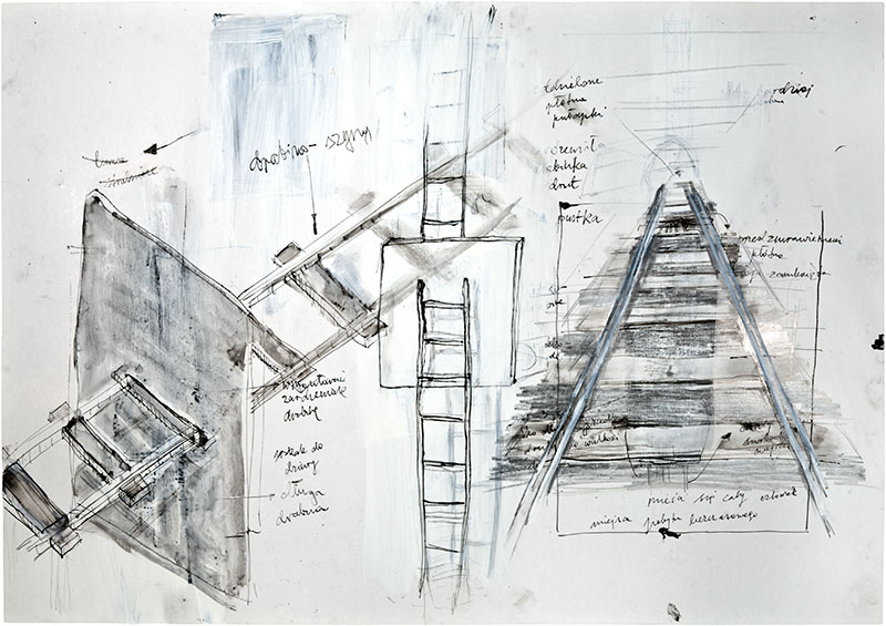 Karina Waschko, Autres dessins 3, 2006, 50,8 x 72 cm, encre et acrylique sur carton 