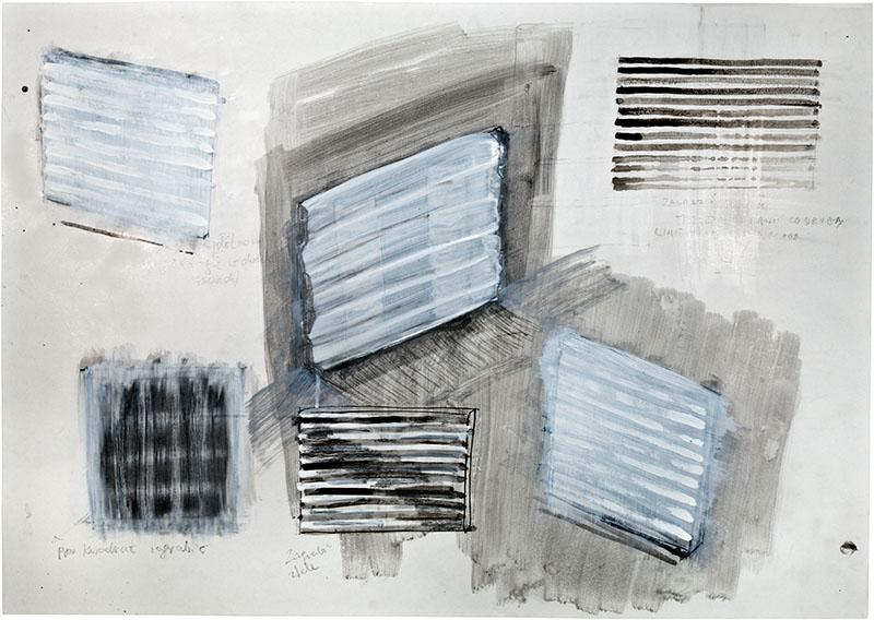 Karina Waschko, Autres dessins 16, 2008, 51 x 72 cm, encre et acrylique sur carton 