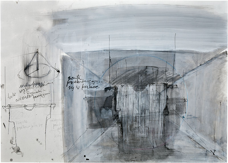 Karina Waschko, Autres dessins 18, 2008, 50 x 70 cm, encre et acrylique sur carton 