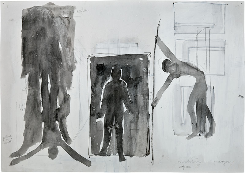 Karina Waschko, Autres dessins 23, 2010, 50,6 x 72 cm, encre et acrylique sur carton 