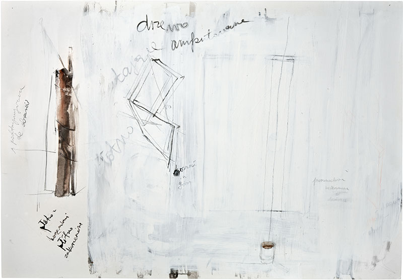 Karina Waschko, Bois 6, 2010, 50 x 72 cm, encre et acrylique sur carton 