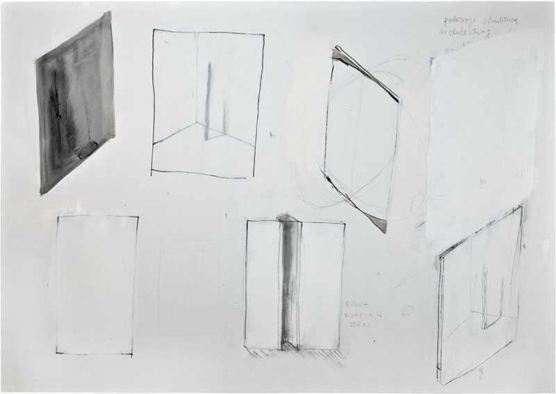 Karina Waschko, Bois 10, 2010, 51 x 71,8 cm, encre et acrylique sur carton 