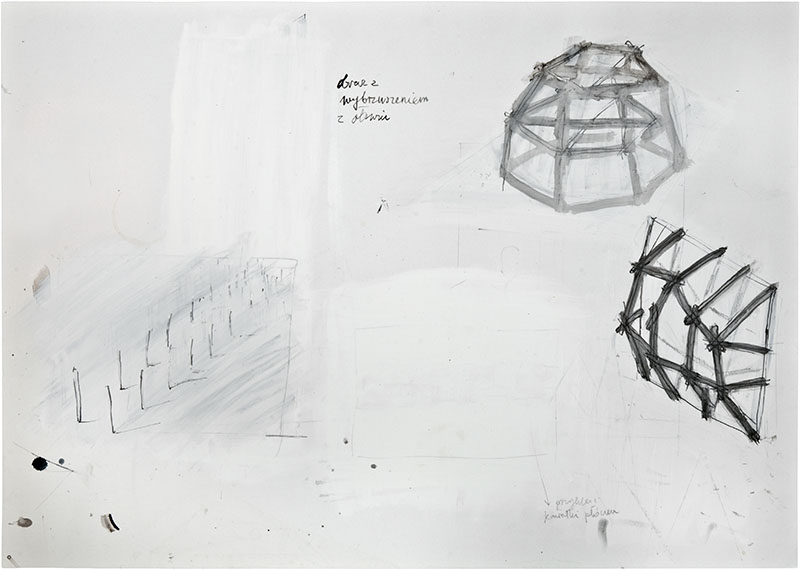 Karina Waschko, Bois 18, 2011, 51 x 72 cm, encre et acrylique sur carton 