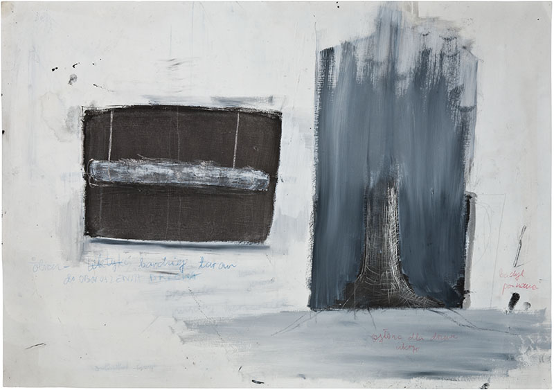 Karina Waschko, Bois 24, 2011, 50,6 x 72 cm, encre et acrylique sur carton 