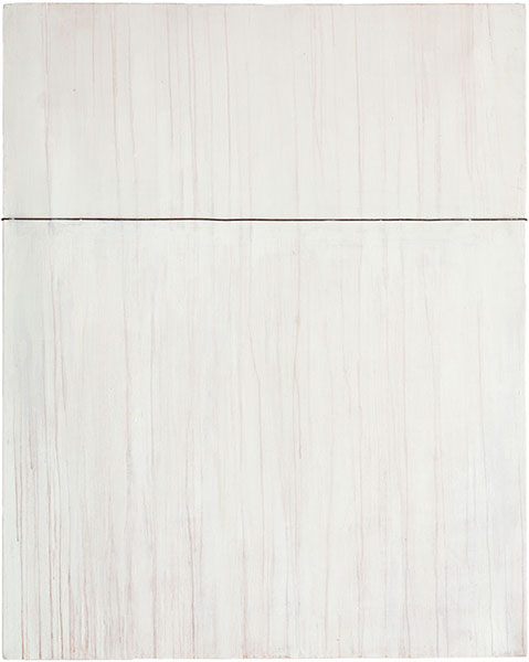 Karina Waschko, Fils de fer 1, 2007, 162 x 130 cm, acrylique et fer sur toile
