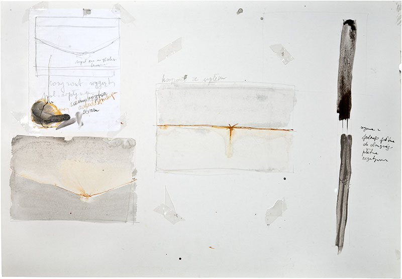 Karina Waschko, Pierre 3, 2010, 50 x 72 cm, encre et acrylique sur carton