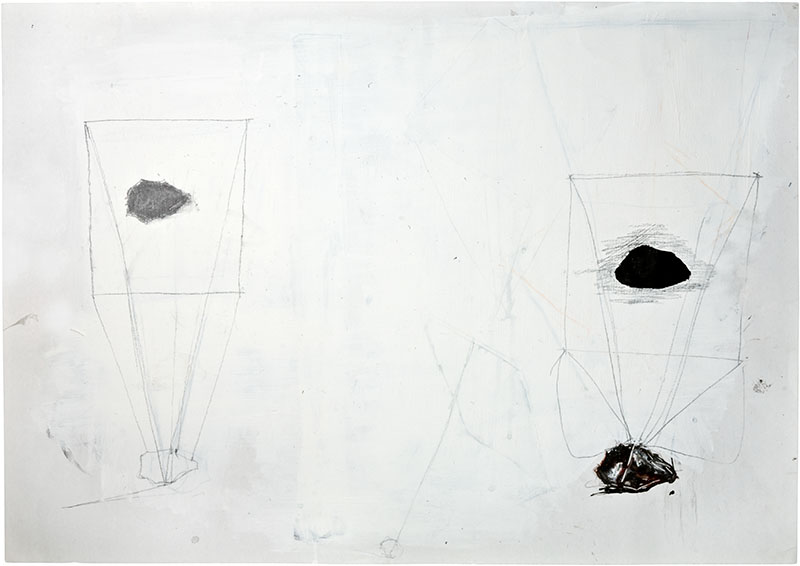 Karina Waschko, Pierre 4, 2010, 50,7 x 72 cm, encre et acrylique sur carton
