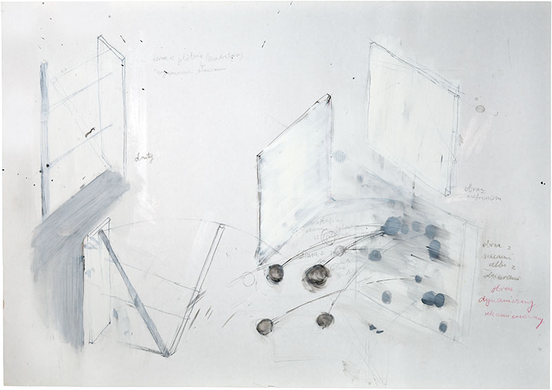Karina Waschko, Pierre 7, 2010, 50,6 x 72 cm, encre et acrylique sur carton