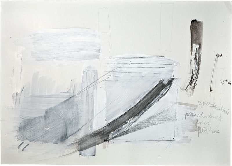 Karina Waschko, Plomb 2, 2011, 50 x 70 cm, encre et acrylique sur carton