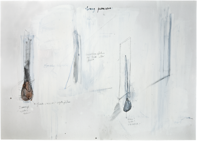Autres dessins 8, 2010, 50 x 70 cm, encre et acrylique sur carton
