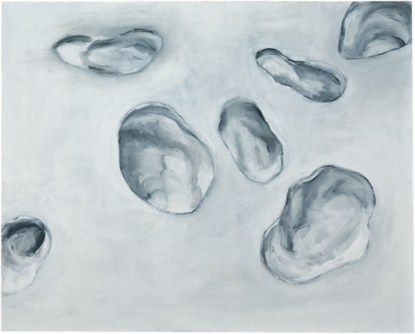 Traits et trous 7, 2010, 130 x 162 cm, acrylique sur toile