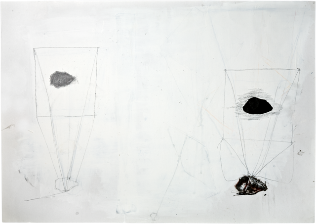Pierre 4, 2010, 50,7 x 72 cm, encre et acrylique sur carton