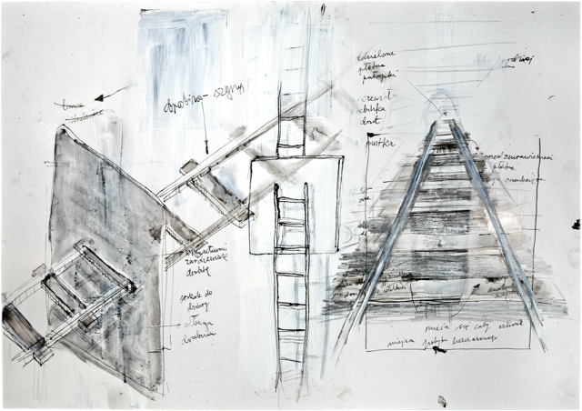 Autres dessins 3, 2006, 50,8 x 72 cm, encre et acrylique sur carton