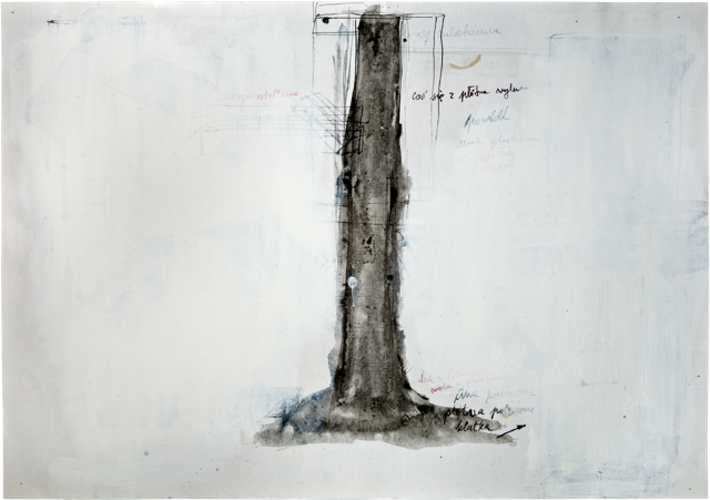 Autres dessins 11, 2007, 50,7 x 72 cm, encre et acrylique sur carton