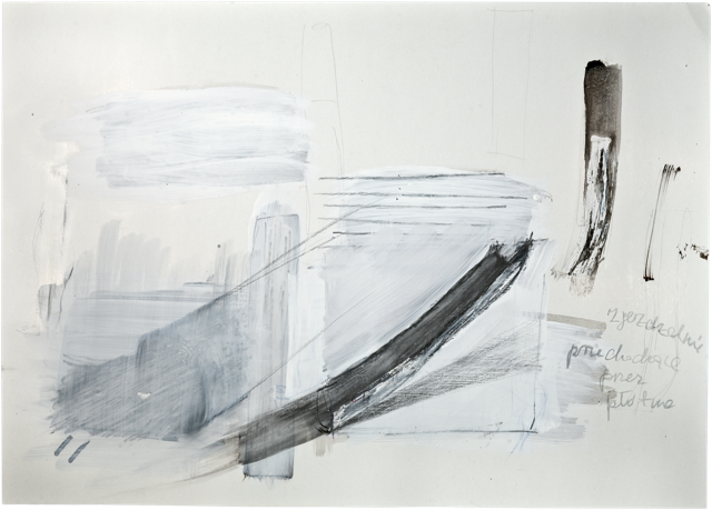 Plomb 2, 2011, 50 x 70 cm, encre et acrylique sur carton