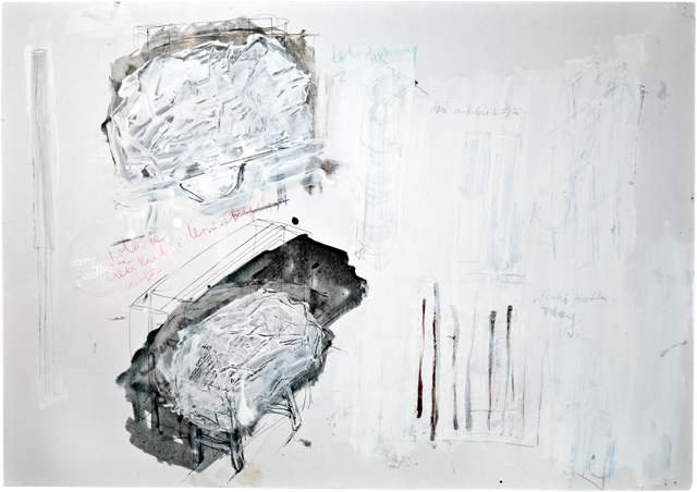 Plomb 5, 2011, 50,8 x 72 cm, encre et acrylique sur carton