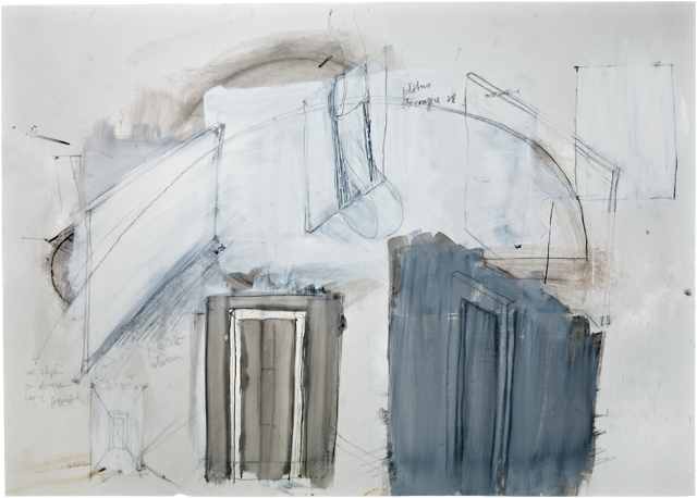 Autres dessins 7, 2007, 50 x 70 cm, encre et acrylique sur carton