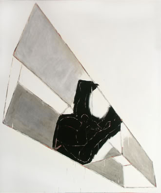 Chute 1, 2000, acrylique sur toile, 200 x 240 cm