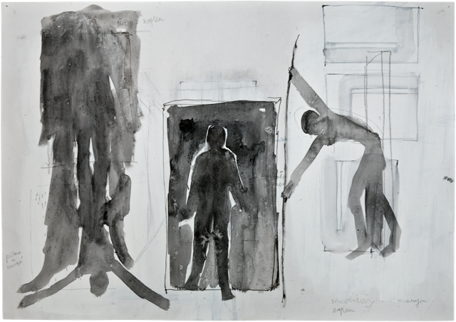 Autres dessins 23, 2010, 50,6 x 72 cm, encre et acrylique sur carton