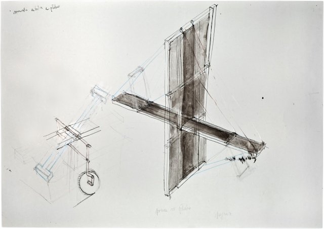 Bois 5, 2010, 50,7 x 72 cm, encre et acrylique sur carton