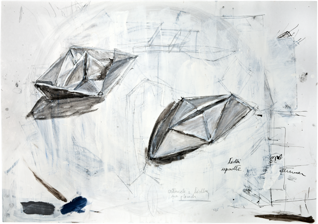 Autres dessins 6, 2008, 50,6 x 72 cm, encre et acrylique sur carton