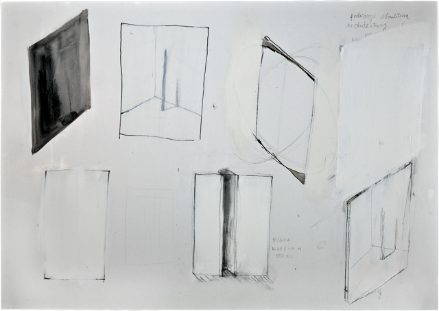 Bois 10, 2010, 51 x 71,8 cm, encre et acrylique sur carton